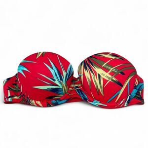 Victoria's secret Red Floral Bikini top
